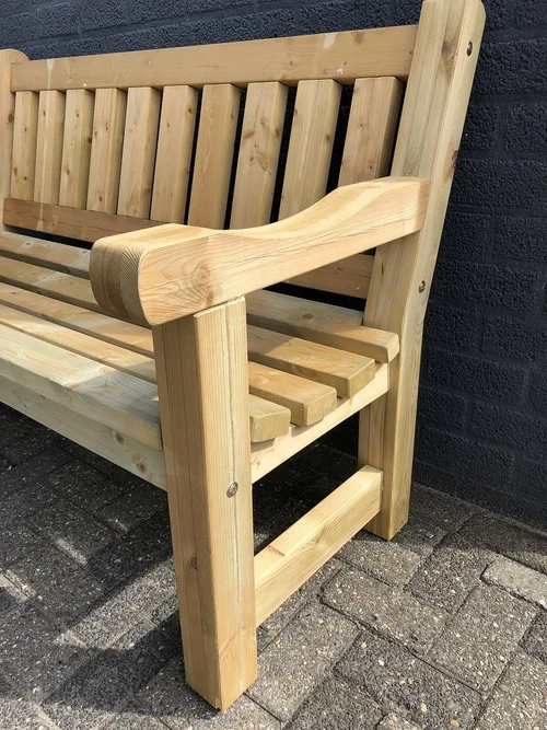 Houten parkbank, geïmpregneerde bank 140, robuust!