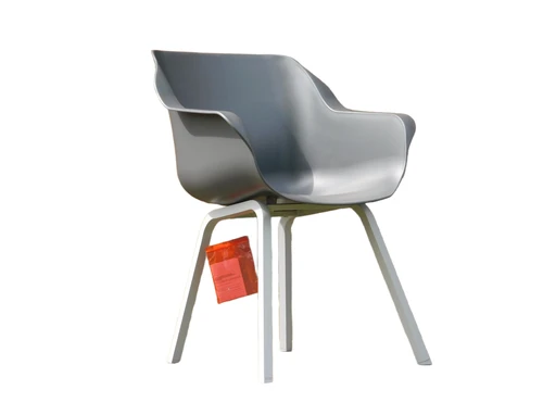 Bucket seat - grey - white legs, only 2 !!