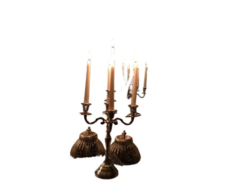 Beautiful 5-armed chrome candlestick