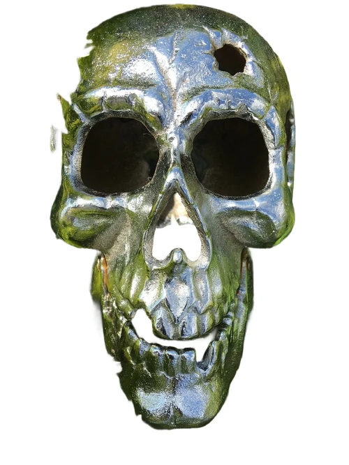 Großer anatomischer Schädel - Gusseisen - Chrom-Nickel