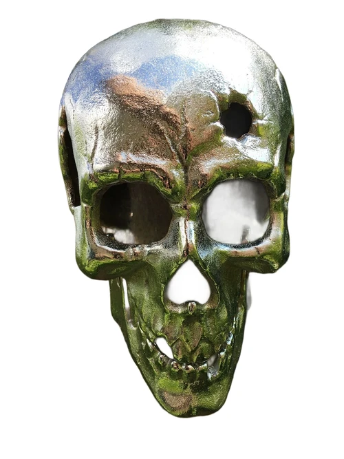 Großer anatomischer Schädel - Gusseisen - Chrom-Nickel