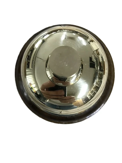 Classic Hotel Reception Desk Bell – Brass on a Wooden Base