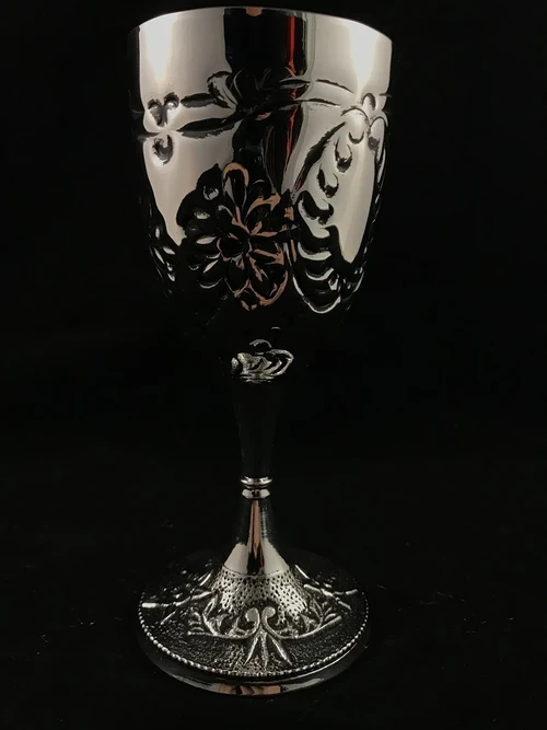 Nostalgic Wine Glass / Decorative Chalice – 18 cm – Silver-plated
