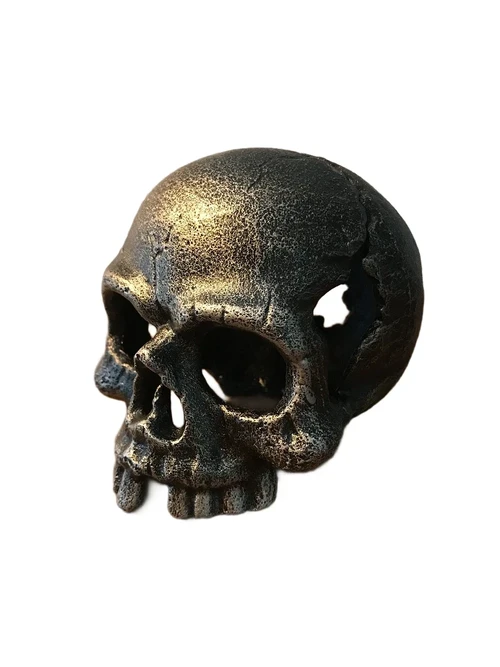 Skull made of metal, very special, for the enthusiast!!
