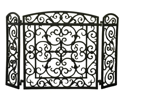 1 protection Fire guard made of cast iron, black