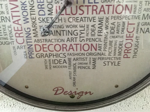Large sturdy design-trendy metal wall clock.