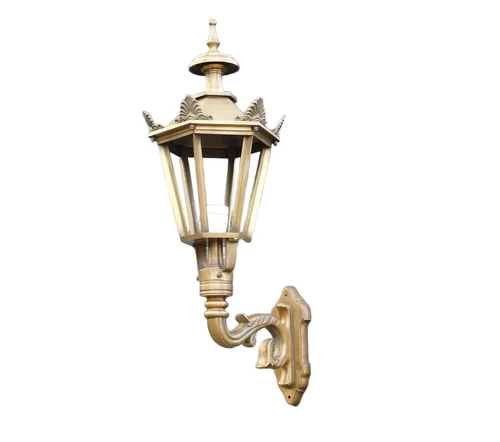 Prachtige klassieke wandlamp Karel - messing gepatineerd LETSTE!
