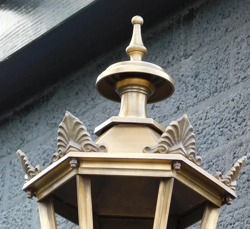 Prachtige klassieke wandlamp Karel - messing gepatineerd LETSTE!