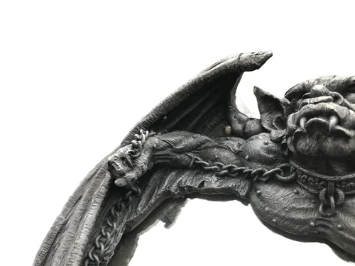 Spiegel met Gargoyle omlijsting, exclusieve spiegel, polystone