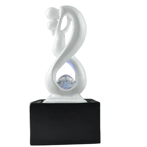 Fontein binnen, abstract beeld met waterornament