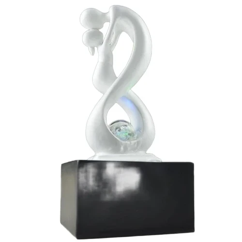 Fontein binnen, abstract beeld met waterornament