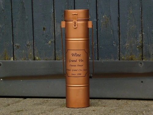 Vintage-Weinflaschenhalter – Luxuriöse Geschenkverpackung aus Metall für Wein