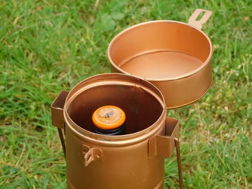 Vintage-Weinflaschenhalter – Luxuriöse Geschenkverpackung aus Metall für Wein