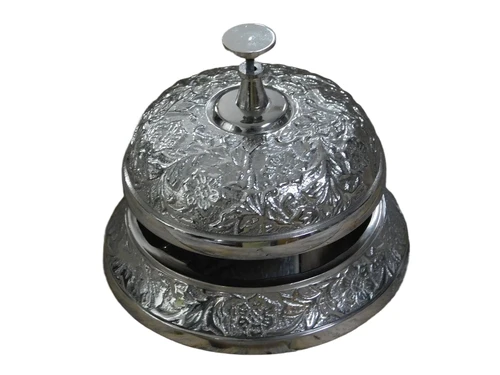 Anmutige Tischglocke – Nickel – Klassisch und elegant