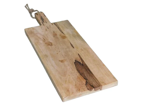 Serveerplank-snijplank-keukenplank-XL  - hout - 78 cm - met handvat