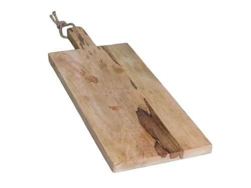 Serveerplank-snijplank-keukenplank-XL  - hout - 78 cm - met handvat