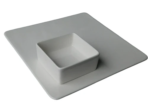 Snack set - porcelain - two-piece