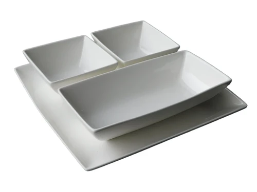 Snack Set - porselein - vierdelig
