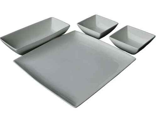Snack Set - porselein - vierdelig