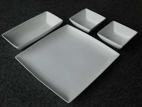 Snack Set - porselein - vierdelig