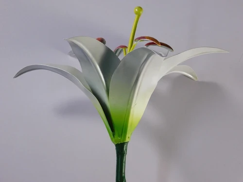 Handgemaakte Lelie - Wit - Metaal - 83 cm
