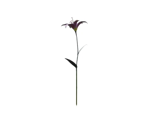 Handgefertigte Lilie - Gartenstab 125 cm - Metall