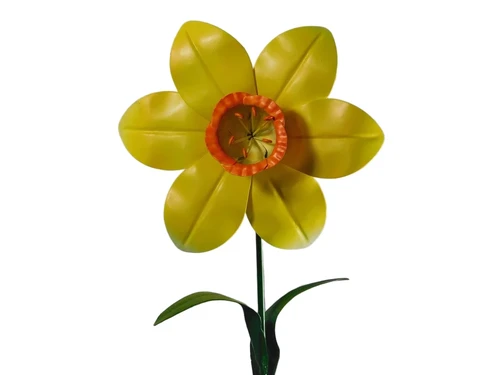 Handmade Daffodil - Yellow - Metal - 50 cm
