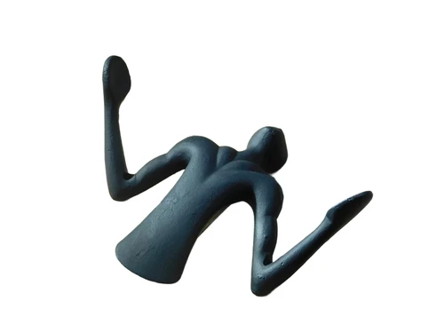 Coat rack - two hooks - sculpture man