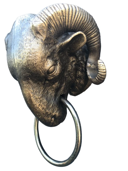 1 ram head iron, with ring