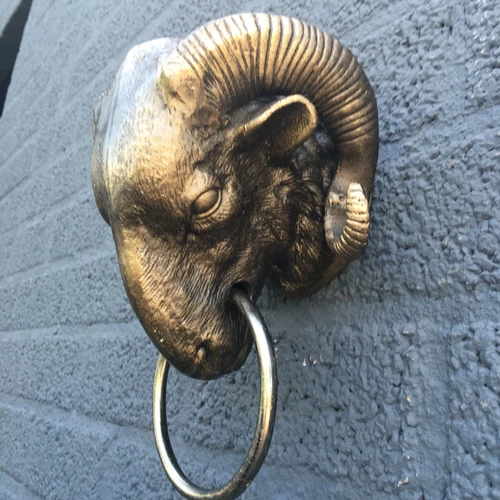 1 ram head iron, with ring