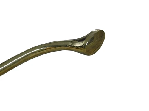 Kleiderständer mit 4 Haken - verstellbar, Messing glänzend