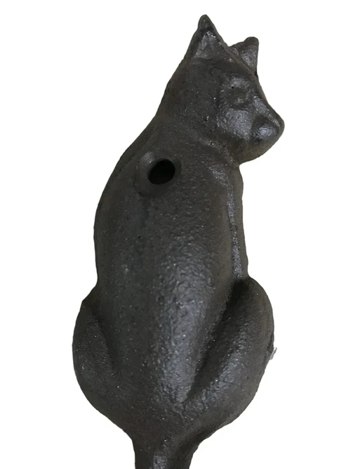 Cat coat hook – Cast iron – Decorative wall hook with cat figure