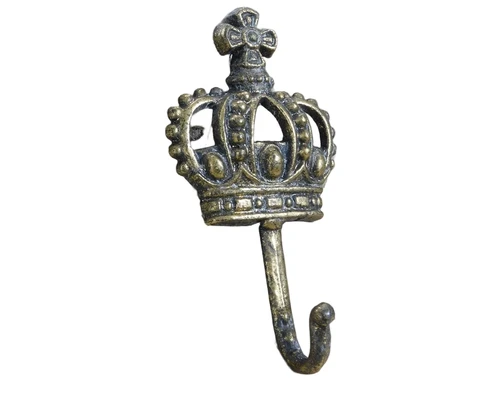 Hook with crown - ''King's hook'' - brass
