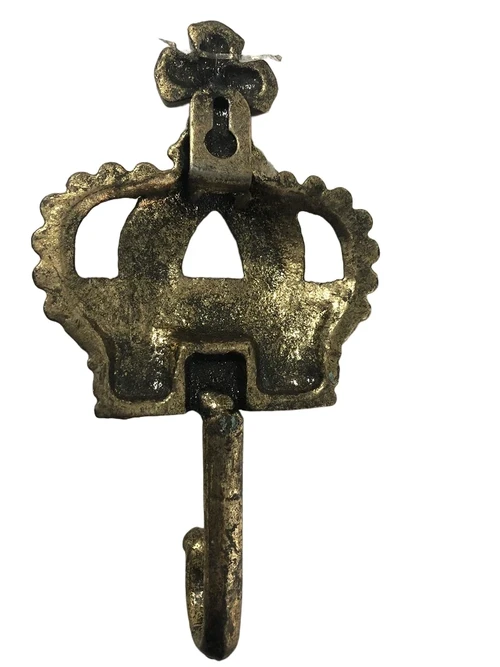 Hook with crown - ''King's hook'' - brass