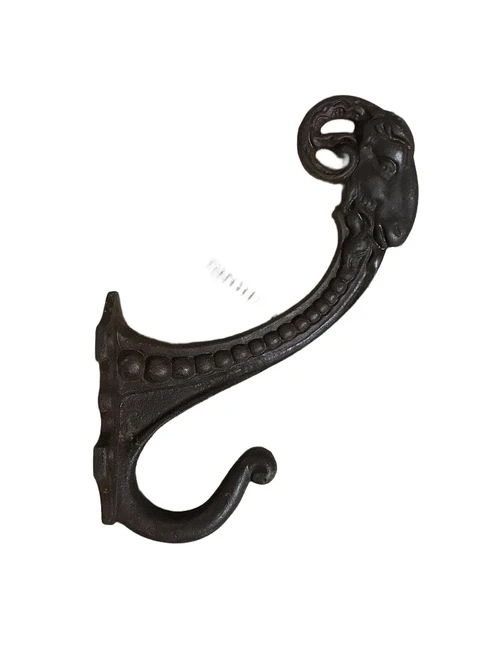 Garderobenständer mit Widderkopf, stabiler Haken für die Wand