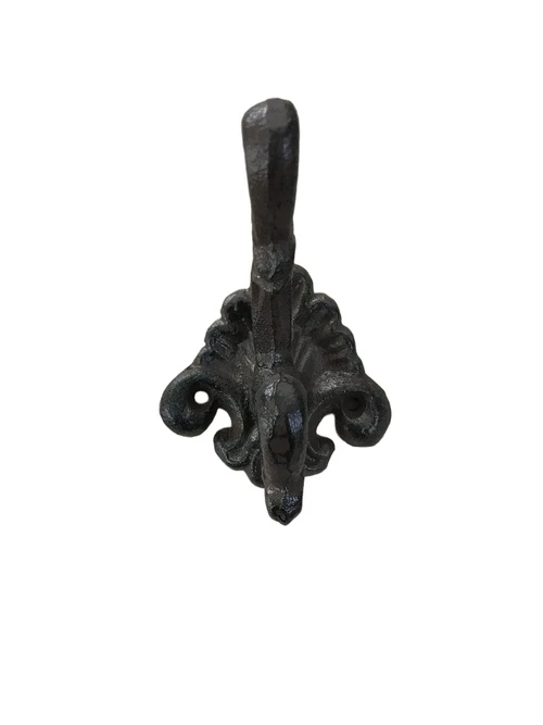 Coat rack, cast iron dark brown