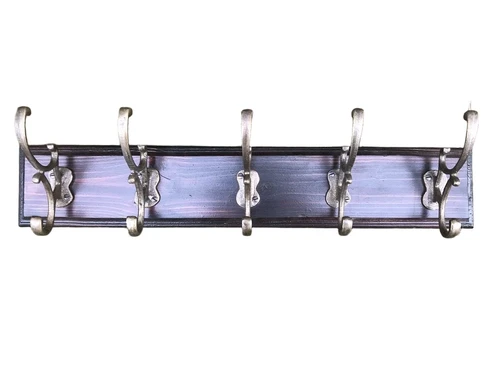 Coat rack, wooden cupboard, coat racks in antique brass