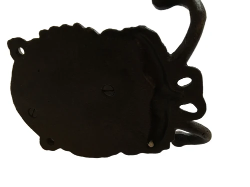 Horse head with double hook - Cast iron - Bronze