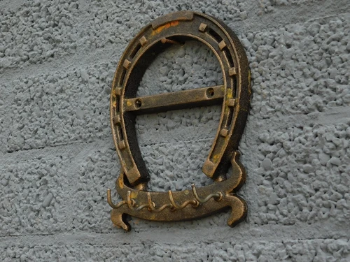 Key rack with 5 hooks - Horseshoe