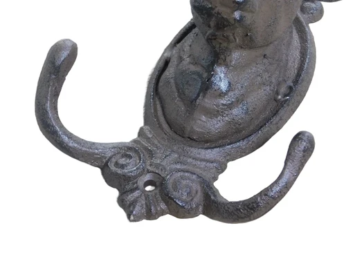 Bull hook cast iron rustic brown