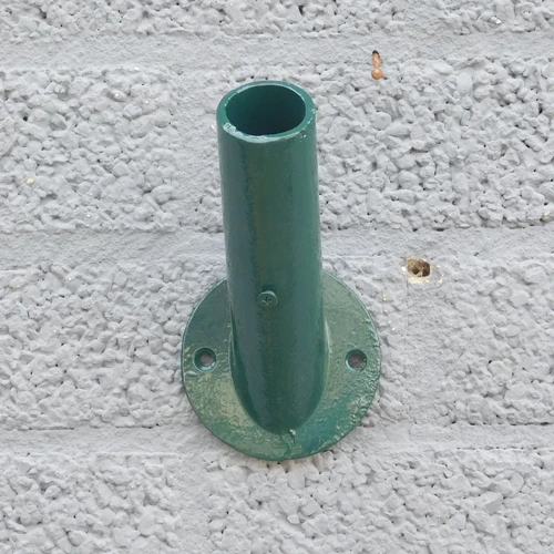 Flagpole holder - cast iron - dark green