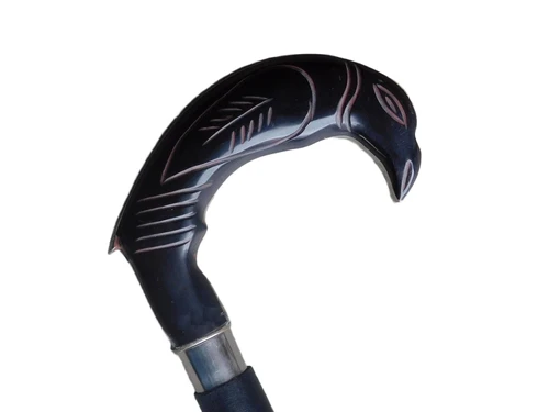 Walking stick eagle - black - 97cm