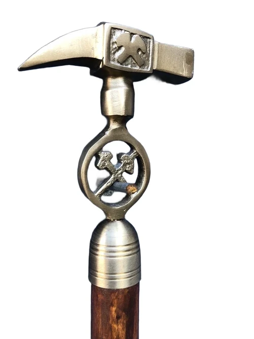 Wandelstok met messing Handgreep, de mijnen wandelstok.