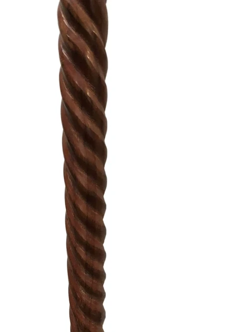 Walking stick, with brass decorative knob and hand-carved handle, beautiful!!!
