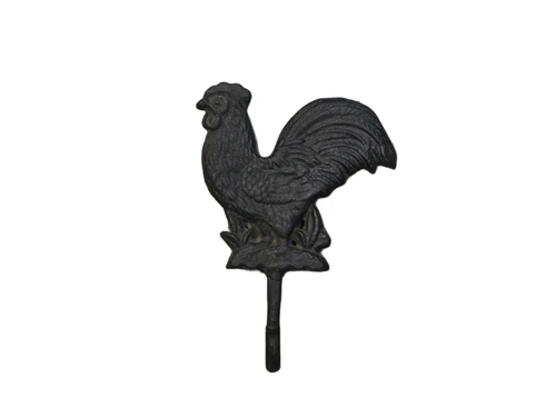 Wall hook Rooster - cast iron - robust