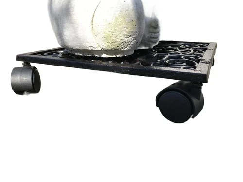 Plant trolley - planten trolley, gietijzer zwart