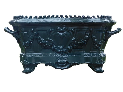Plantenbak Art Nouveau - 55 cm - Alu - Donkergroen