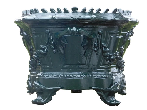 Plantenbak Art Nouveau - 55 cm - Alu - Donkergroen