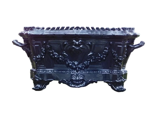 Plantenbak Art Nouveau - 55 cm - Alu - Zwart