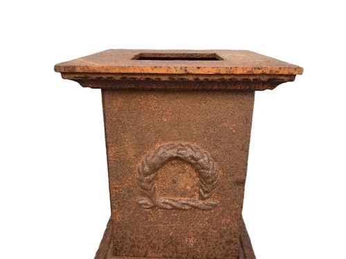 Cast iron base, small column with a rustic surface, small model